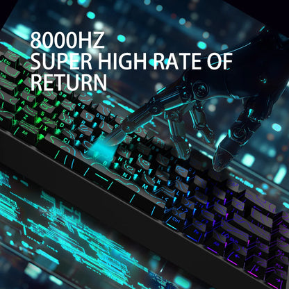 Gaming Keyboard 68 Keys  Black Magnetic Switch