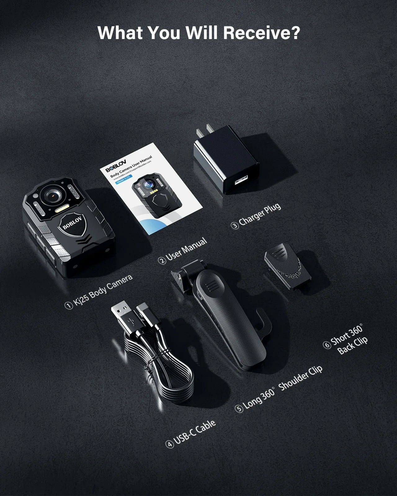 1080p Body Camera with Night Vision and 13H Recording