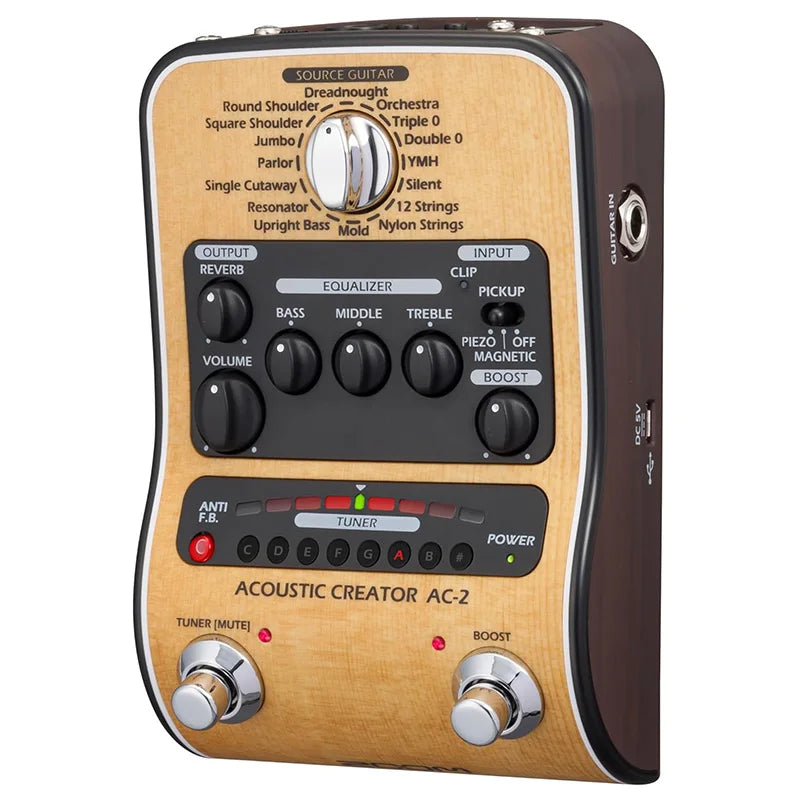 Acoustic Creator AC-2 DI with Anti-Feedback & Tuner