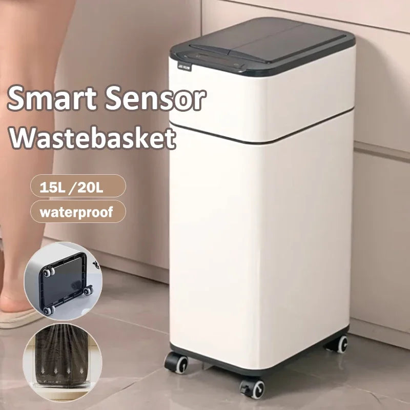 20L Smart Sensor Automatic Trash Can White