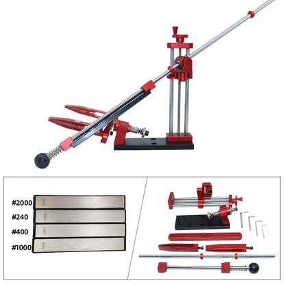 Heavy Duty Knife Sharpening Kit with Multi-Grit Stones