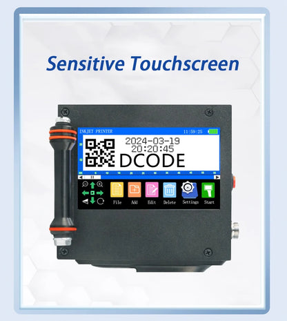 Compact Handheld Inkjet Printer for Batch & Date Coding