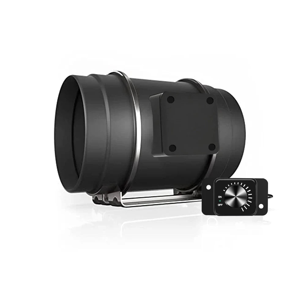 8 Inch Inline Exhaust Fan with EC Motor and Speed Control