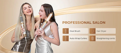 7 in 1 Hair Dryer Brush with Ionic Hot Air Comb