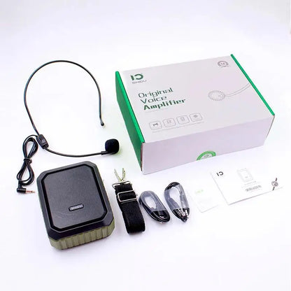 Portable Voice Amplifier with Microphone Bluetooth Speaker Green