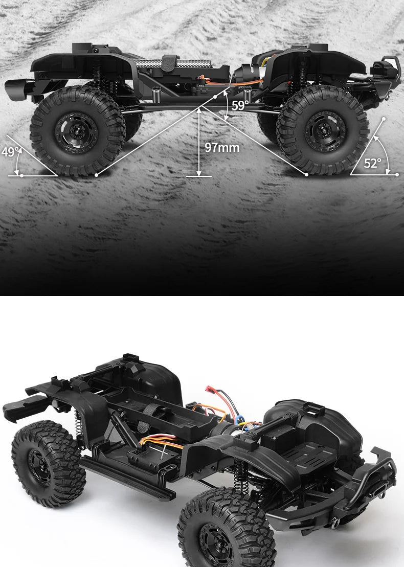 Rechargeable 1/10 RC Climbing Car Off Road