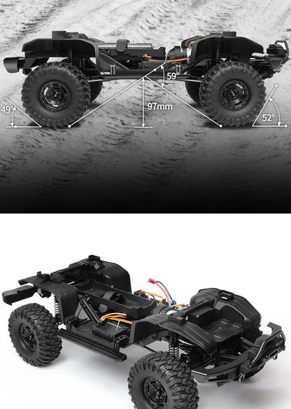 Rechargeable 1/10 RC Climbing Car Off Road