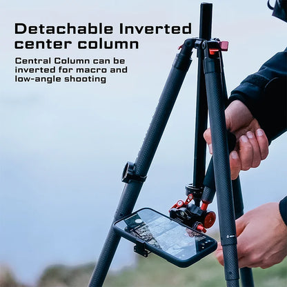Portable Carbon Fiber Travel Tripod 1.5m with 360 Ball Head