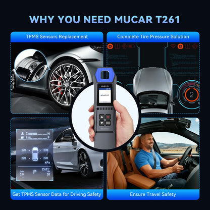 TPMS Sensor Activator & Programming Tool for Car Diagnostics