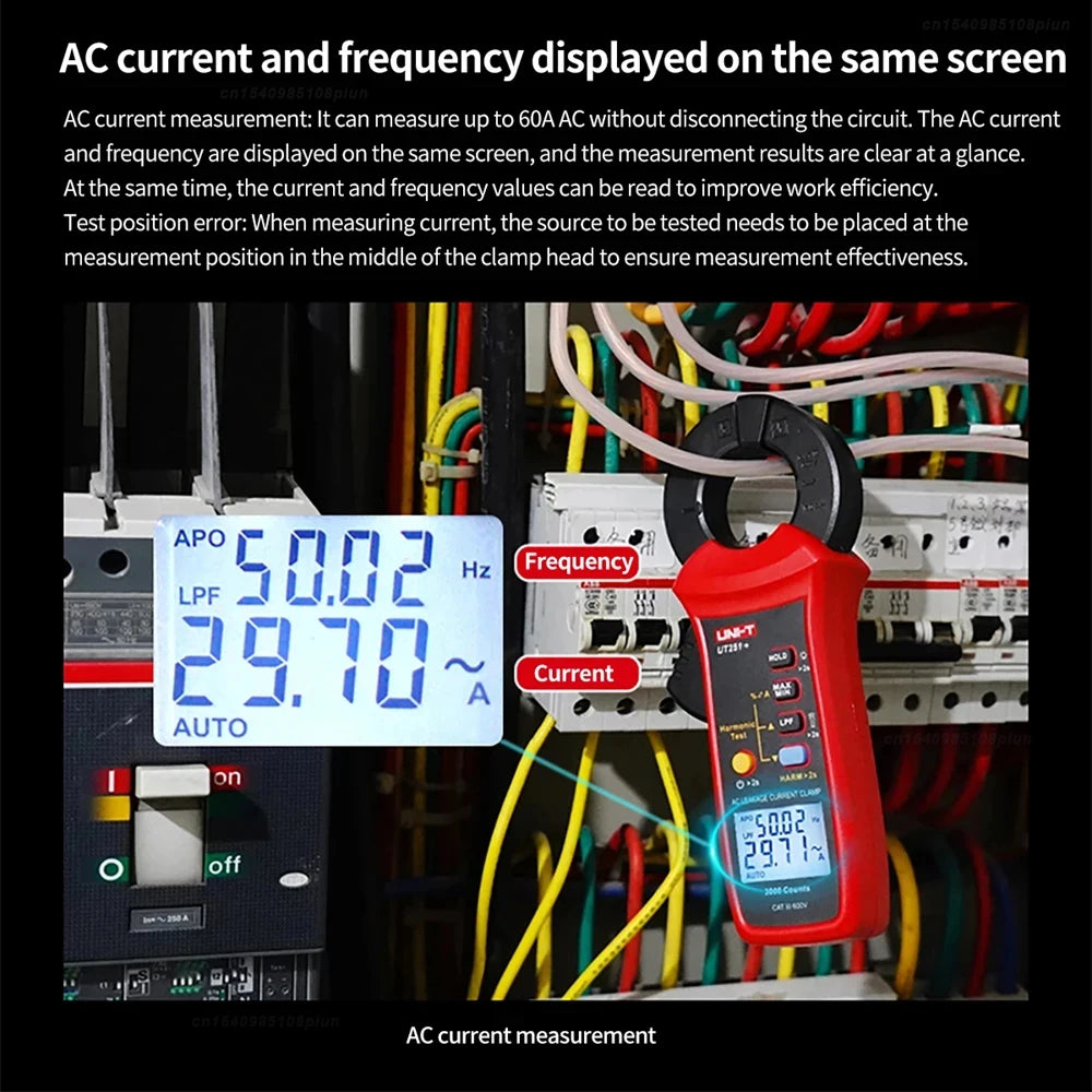 Bluetooth AC Leakage Clamp Meter 0.01mA High Precision