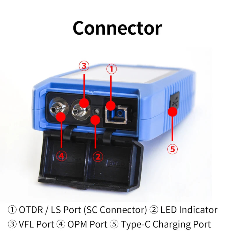 Mini Fiber Optic OTDR Tester with VFL and OPM