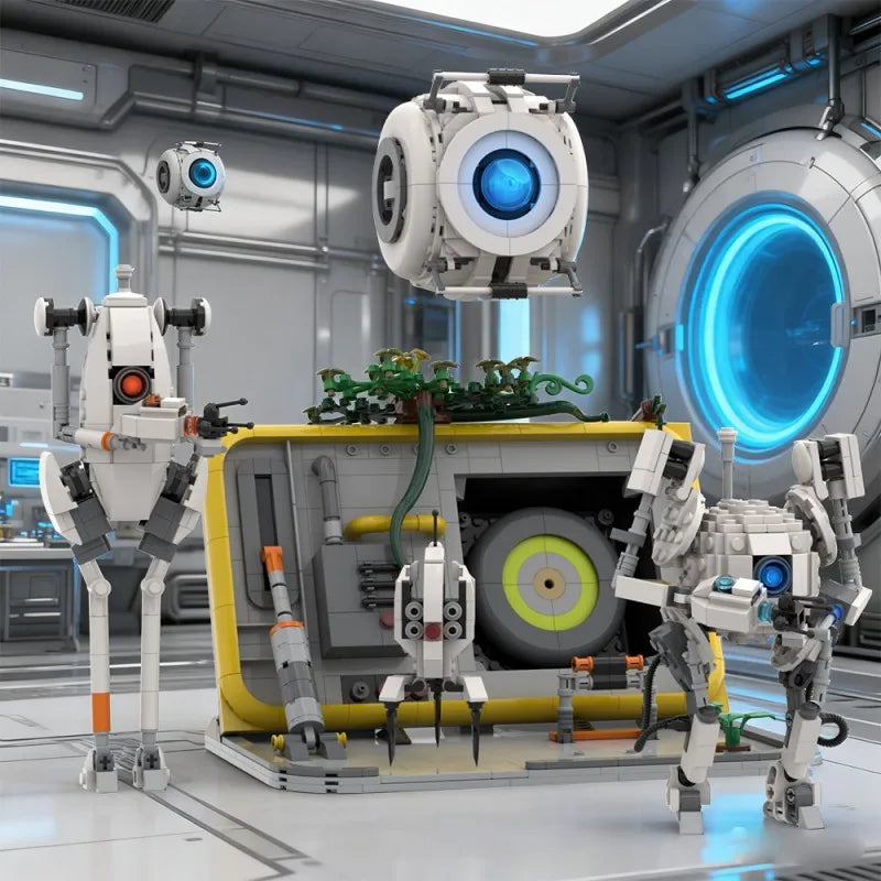 1274PCS GLaDOS Robot Building Blocks Model Set