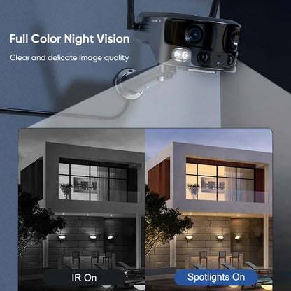 4K Smart WiFi Camera 128GB Outdoor PIR Detection