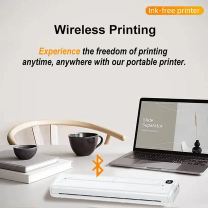 Portable A4 Thermal Printer Wireless Inkless Printing Machine