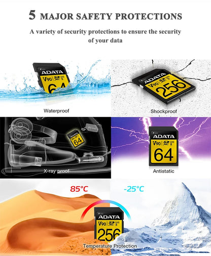 ADATA 128GB SDXC V90 High Speed Card for 4K
