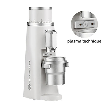 48mm Electric Espresso Grinder Stepless White