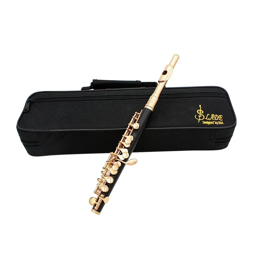 16-Hole Piccolo C Key White Woodwind Instrument with Accessories