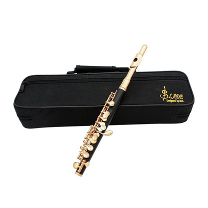 16-Hole Piccolo C Key White Woodwind Instrument with Accessories