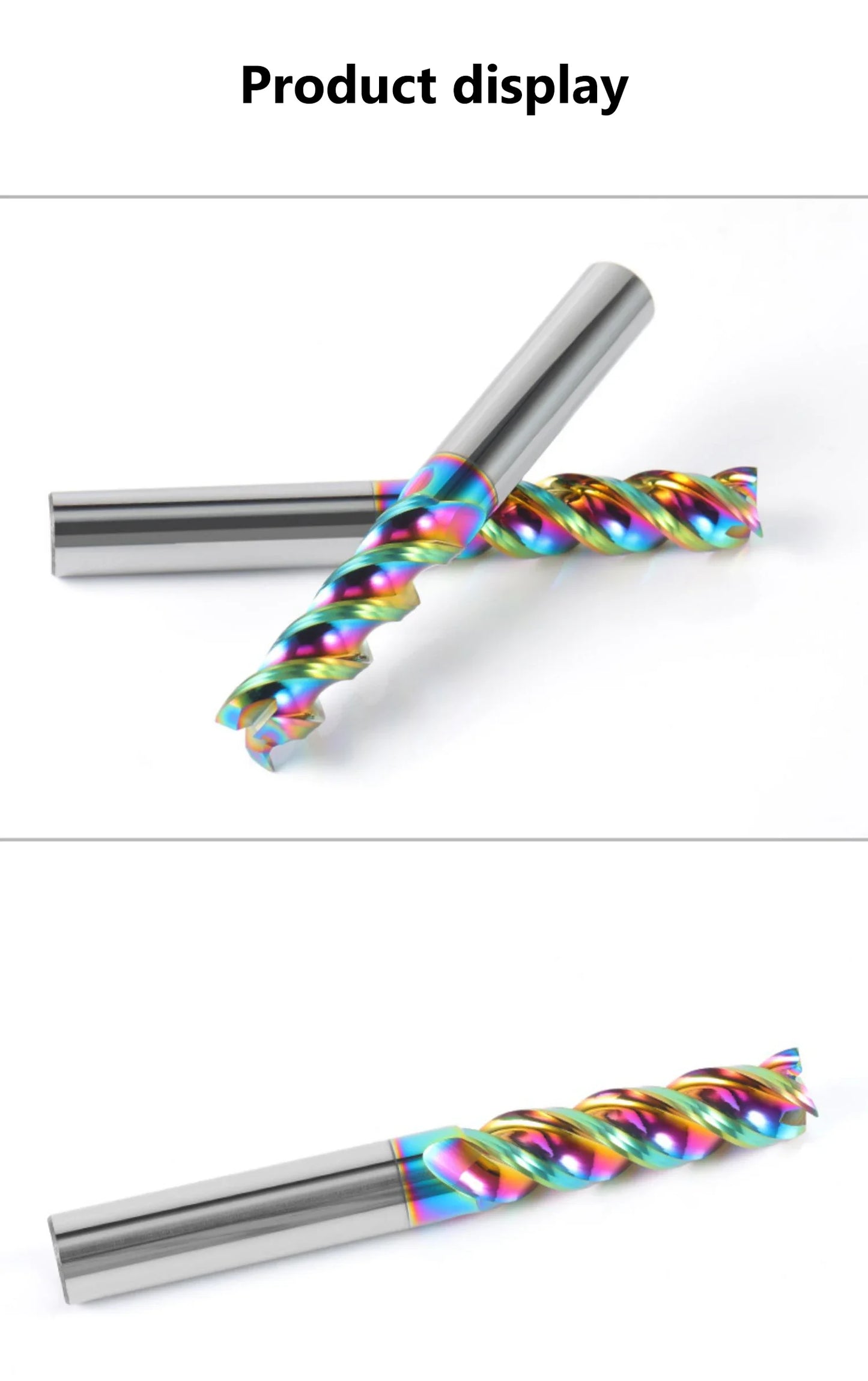 DLC Coated CNC Carbide End Mill 10-Pack 3mm
