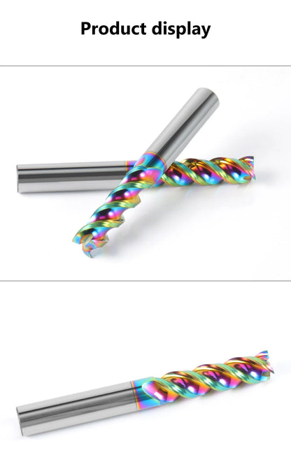 DLC Coated CNC Carbide End Mill 10-Pack 3mm