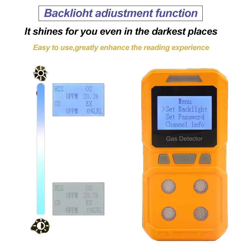 Compact 4-in-1 Gas Analyzer for Toxic & Combustible Gases