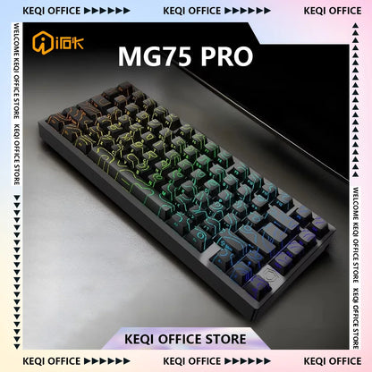 Silver Mechanical Keyboard RGB Hot-Swap Aluminum Magnetic Switch