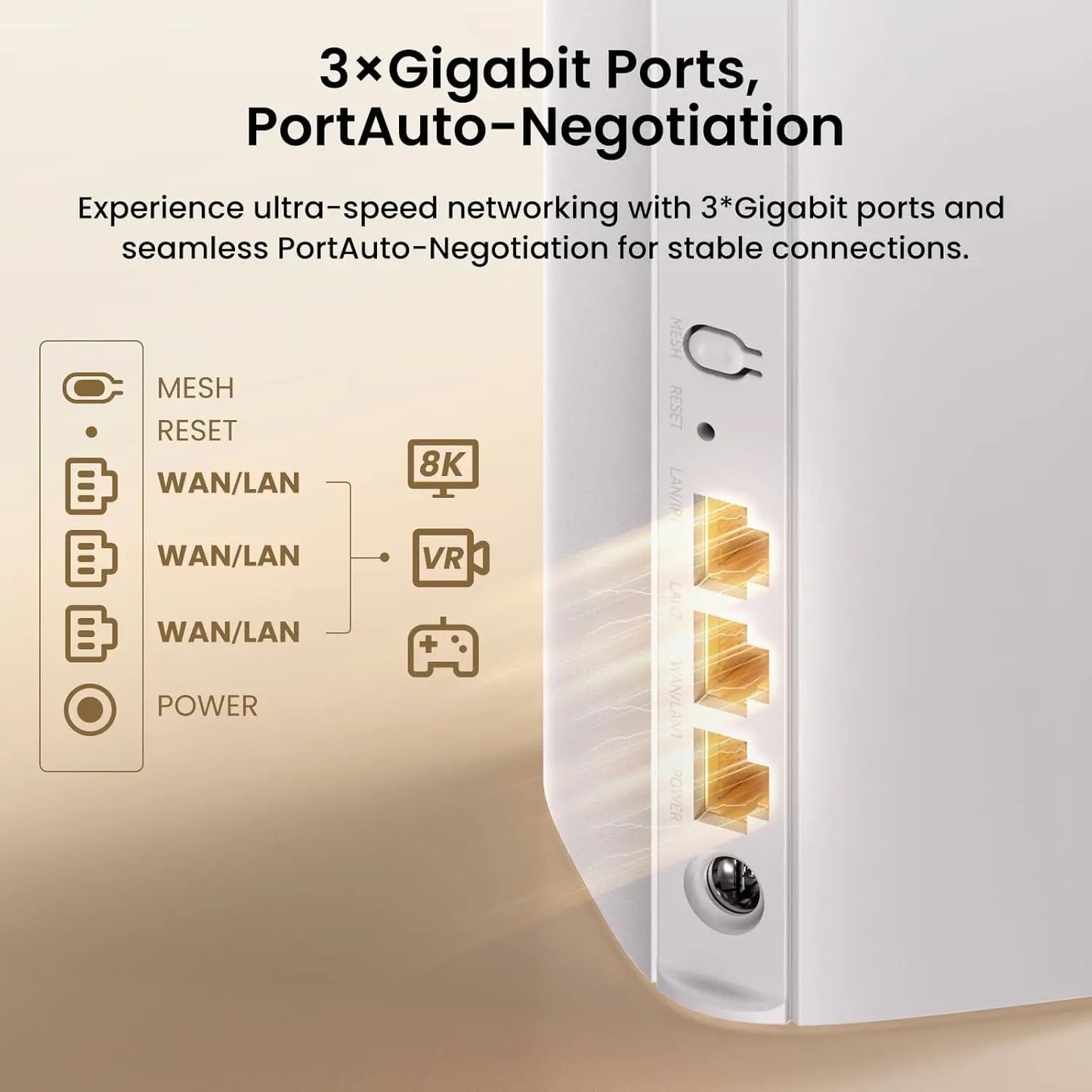 BE3600 WiFi 7 Mesh Router Dual Band