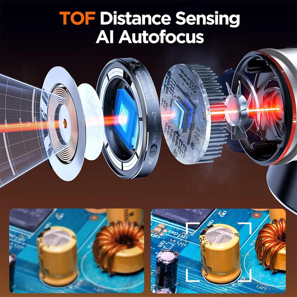 10.1 4K HDMI Autofocus Soldering Microscope 2000X