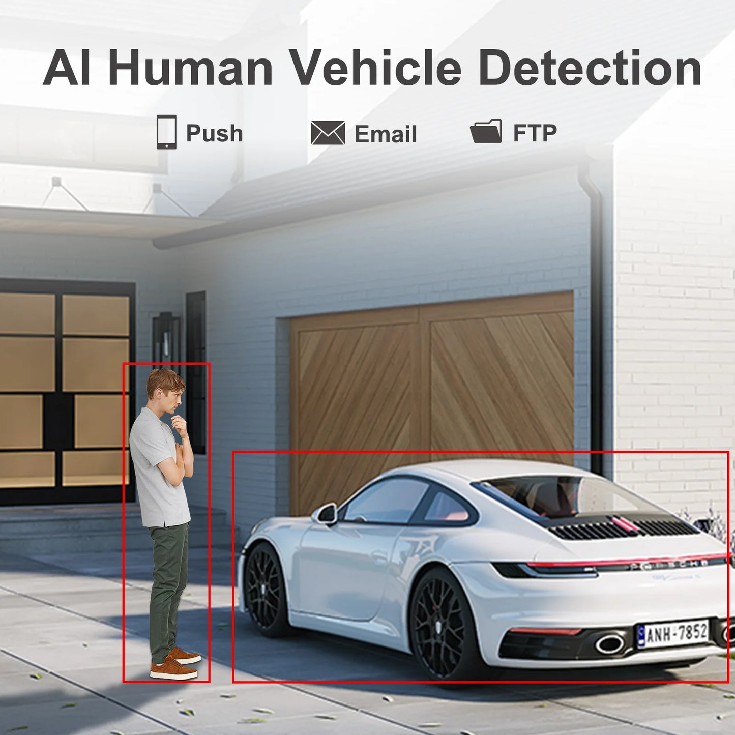 Smart 5MP Outdoor PTZ Camera Human Detection