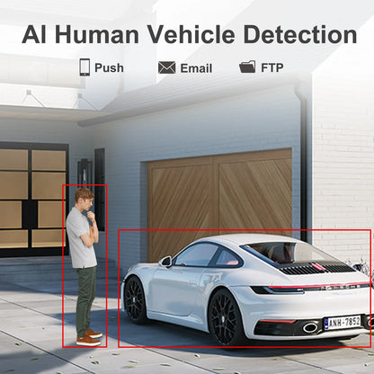 Smart 5MP Outdoor PTZ Camera Human Detection