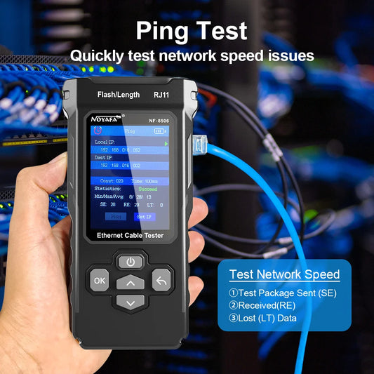Advanced Network Cable Tester Kit with PING & IP Scan Tools