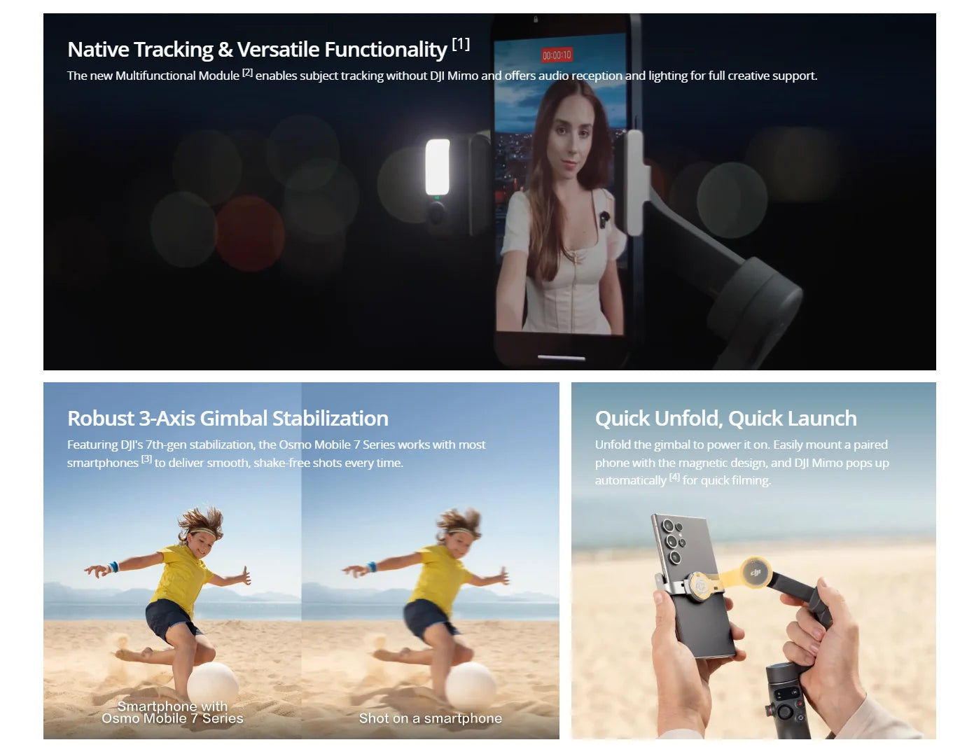 Portable Phone Stabilizer with Long-Lasting Battery