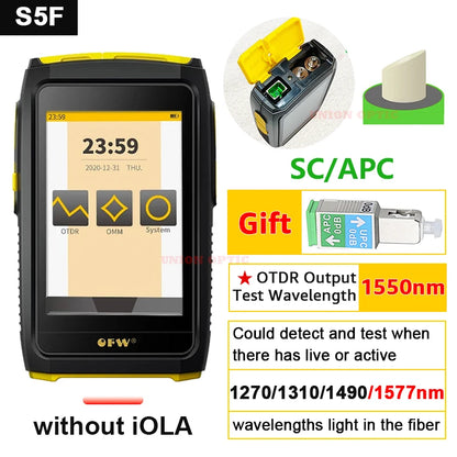 Touchscreen OTDR Optical Fibre Analyzer 1550nm 20dB