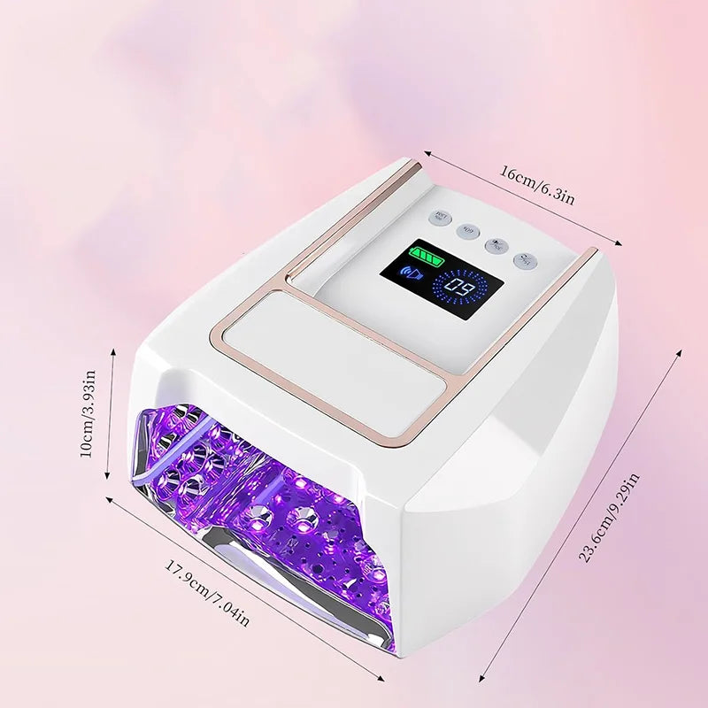 126W Rechargeable Cordless Nail Lamp for Gel Polish