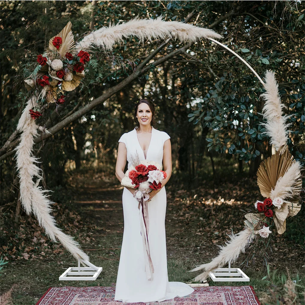 2.4M Double Rail Wedding Arch Backdrop Frame