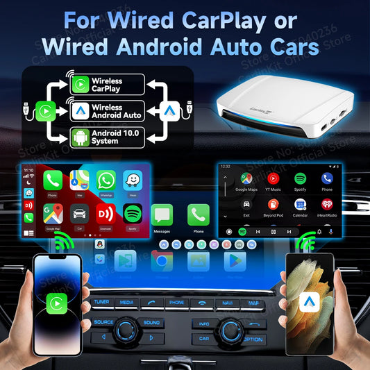 Car AI Box 8G+128G Android 13 GPS YouTube Ready