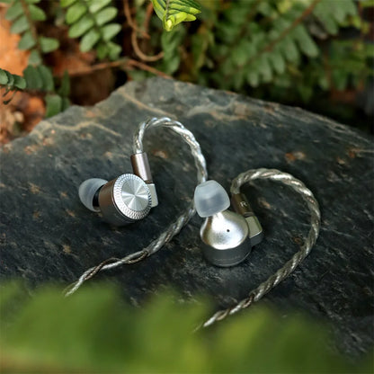 T10 PRO Silver In-Ear HiFi Earphones with Planar Driver