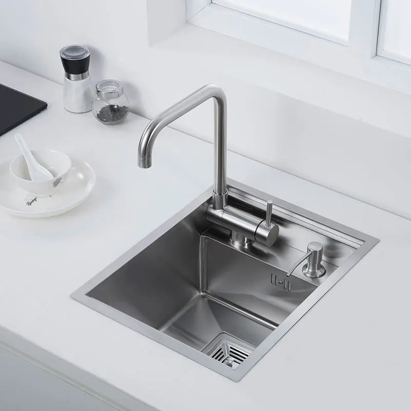 Compact Bar Sink 45x35cm Matte Black Finish