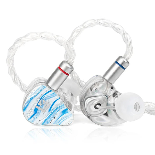 HiFi Quad Driver IEM Earphones Blue