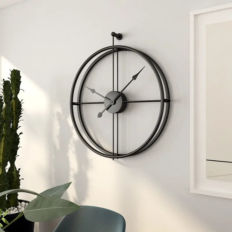 55cm Modern Wall Clock European Style Home Decor Black 55cm