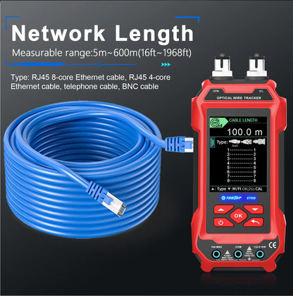 600M Network Cable Tester with VFL and Multimeter