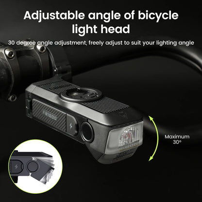 Rechargeable Bike Headlight with GPS Mount Integrated Design