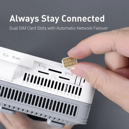 Portable Wi-Fi 6 5G Cellular Router with Rechargeable Battery