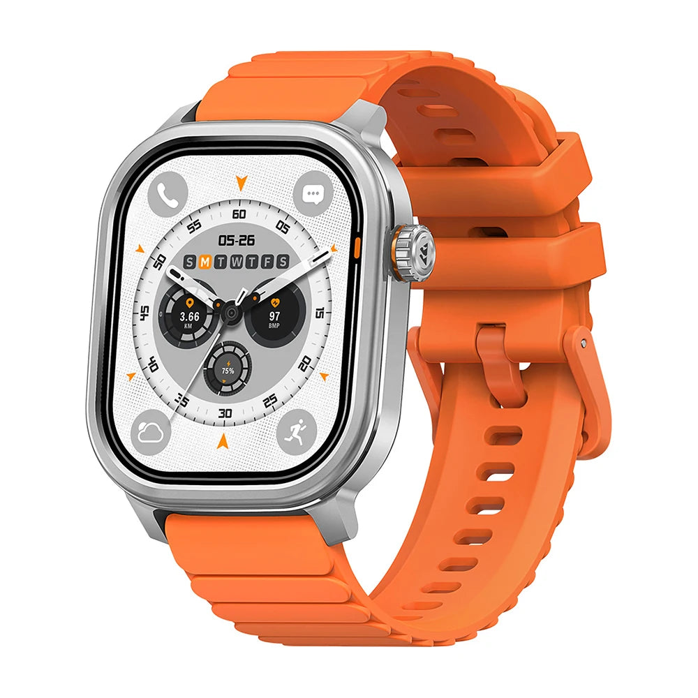 Smartwatch 1.96" AMOLED Fitness Tracker Silver