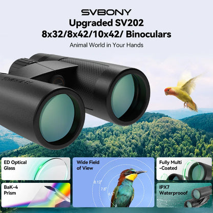 Portable 8x32 Outdoor Binoculars with IPX7 Protection