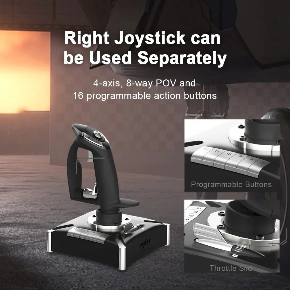 Pro Flight Simulator Gamepad Joystick for PC and PS4