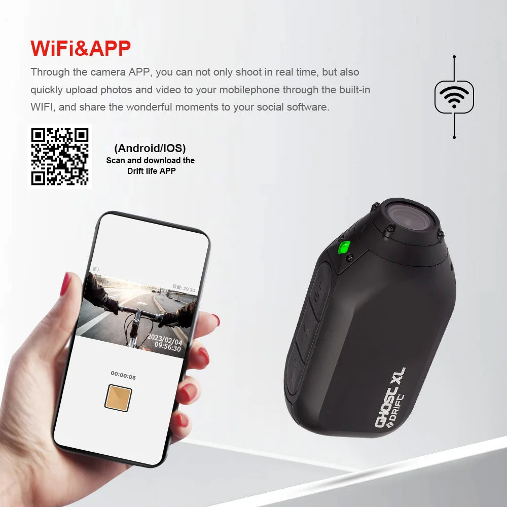 1080p Full HD Action Camera with Rotating Lens & Dash Mode