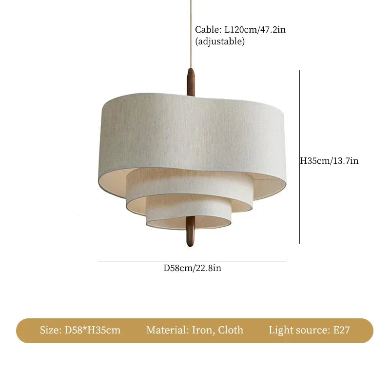White 58cm Pendant Chandelier Soft Warm Lighting