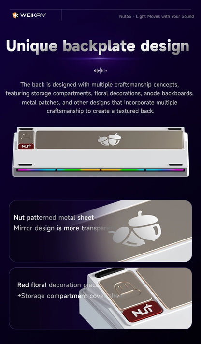 Wireless 65% Aluminum Mechanical Keyboard Gasket Mount