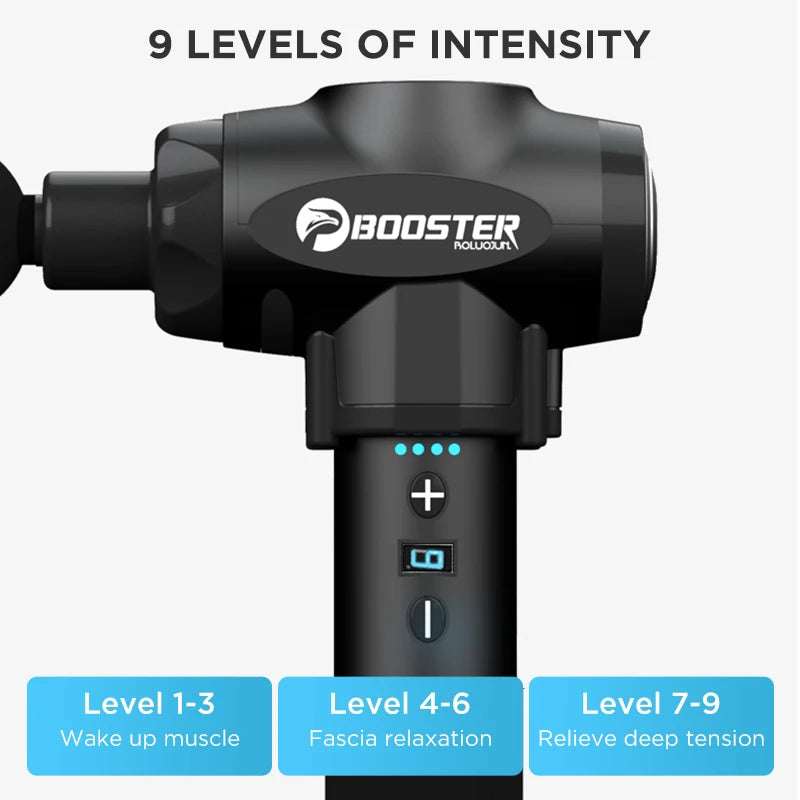 Silver Deep Tissue Massage Gun for Muscle Recovery